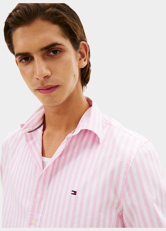 Tommy Hilfiger Casual hemd lange mouw Roze FLEX POPLIN CLASSIC STP RF SH MW0MW42440/0D1
