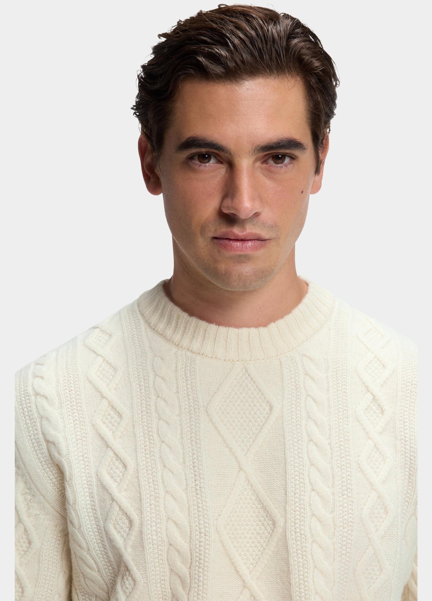 BOSS Orange Pullover heren Wit Atreccio 10283091 01 50571421/131