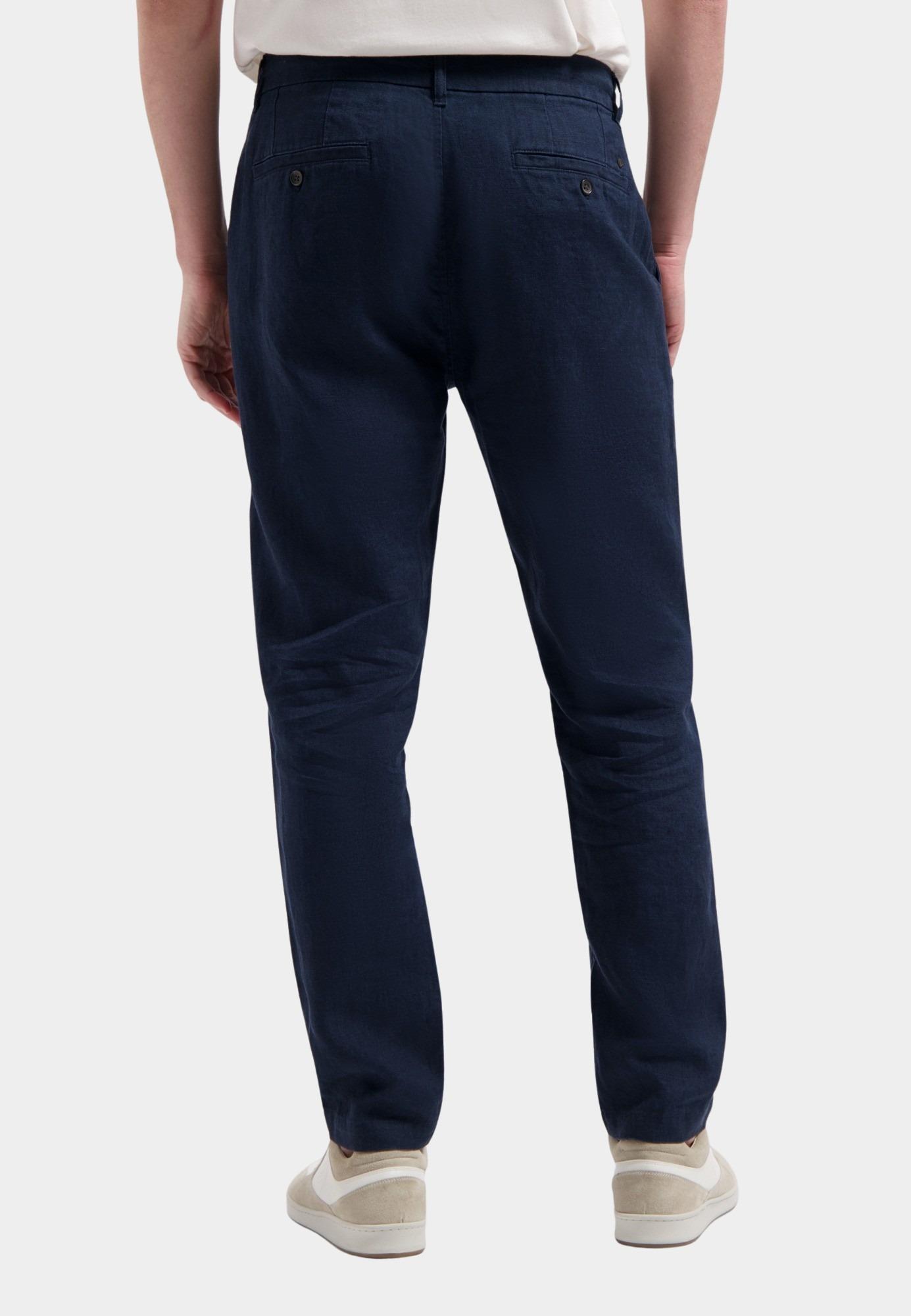 Dstrezzed Linnen Broek Blauw DS_James Beach Pants 501822S/649