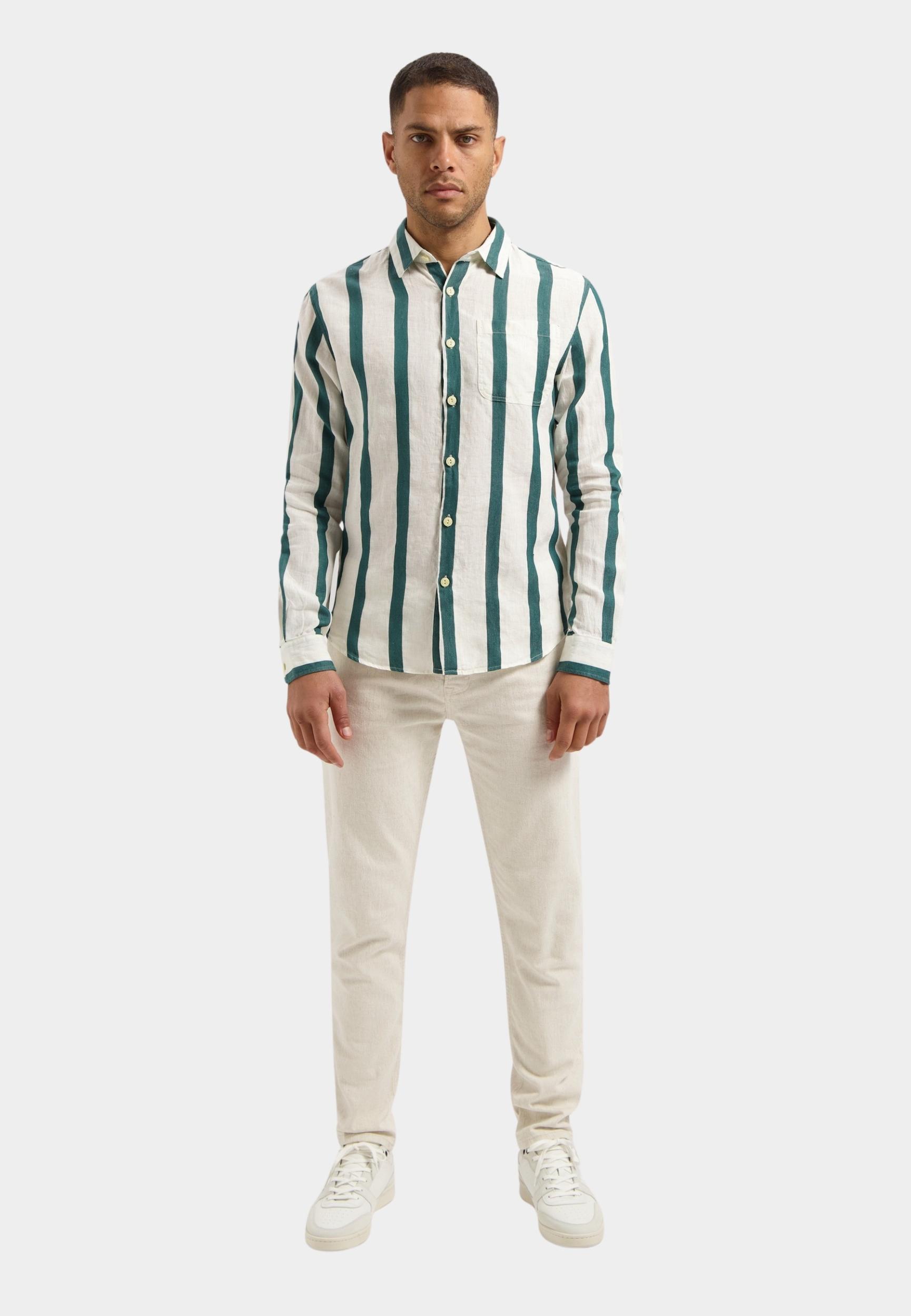 Dstrezzed Casual hemd lange mouw Grijs Miller Shirt 303806-SS25/107
