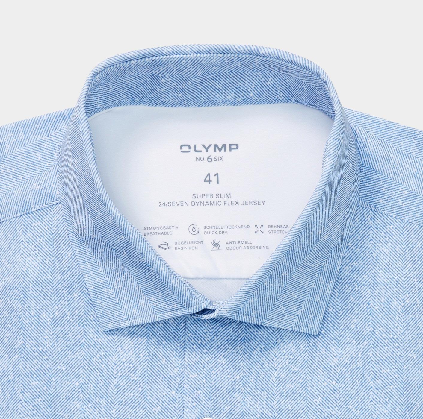 Olymp Business hemd lange mouw Blauw 251884-Hemden 251884/13 Olymp Business hemd lange mouw Blauw 251884-Hemden 251884/13