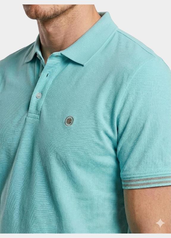 Bos Polo korte mouw Blauw Cyril Polo 26108CY32BO/4021