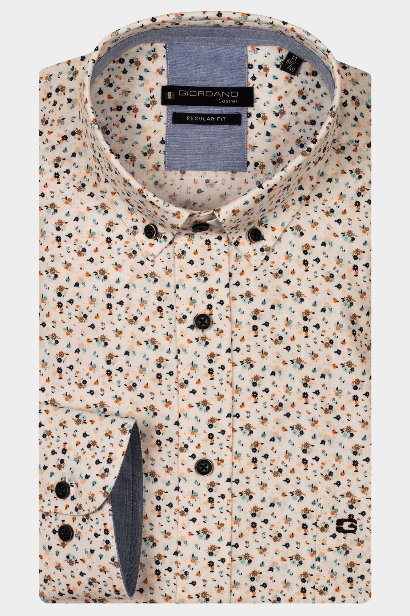 Giordano Casual hemd lange mouw Roze Ivy long sleeve button down l 517030/25