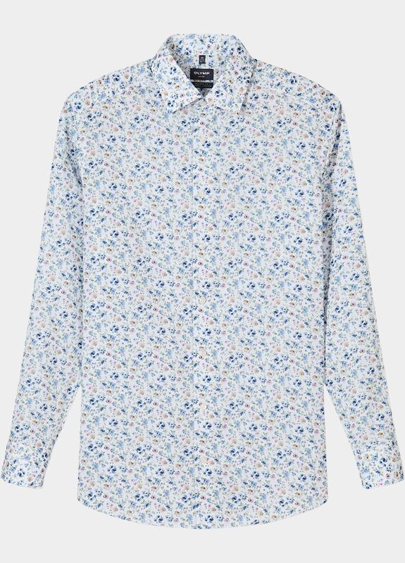 Olymp Business hemd lange mouw Wit 127014-Hemden 127014/00