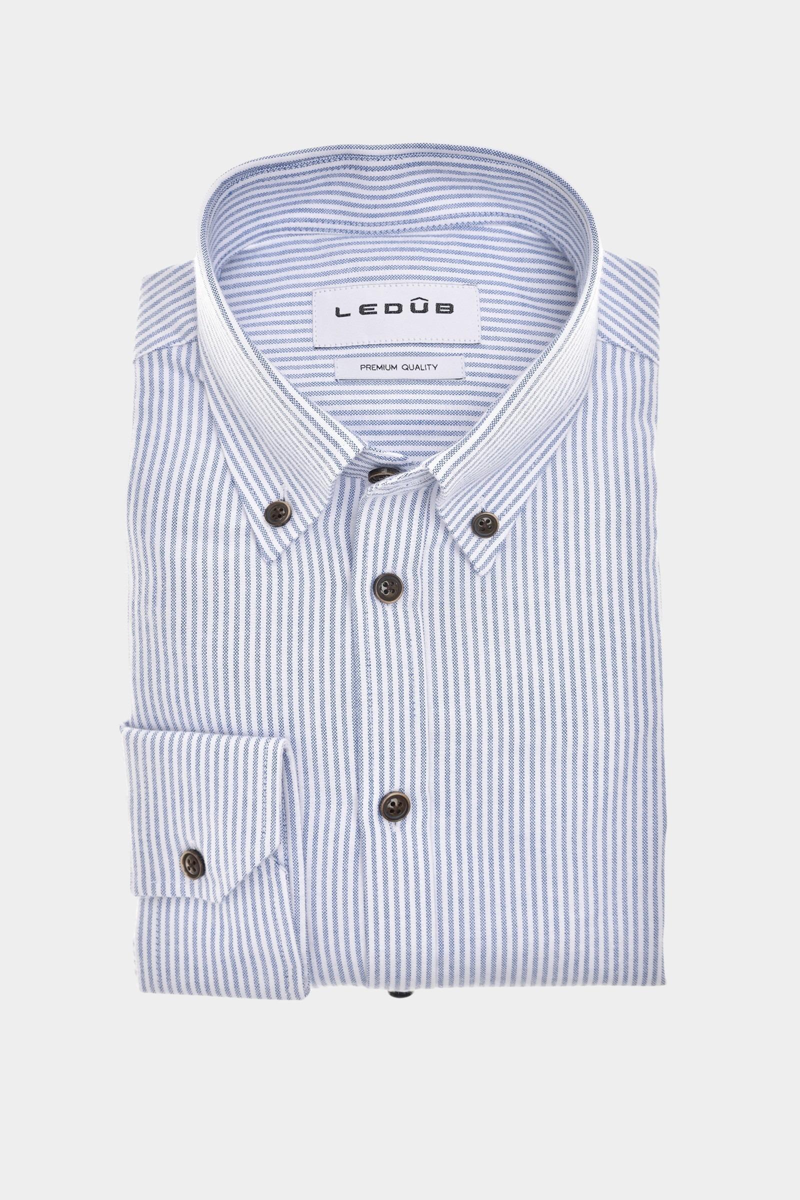 Ledub Business hemd lange mouw Blauw SF5 0143246/180-000-000