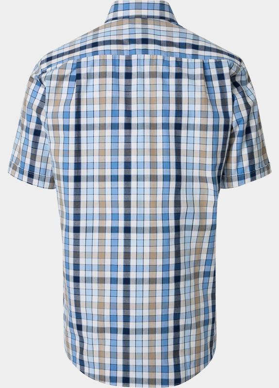 Redmond Overhemd heren Blauw Slub 261035990/100