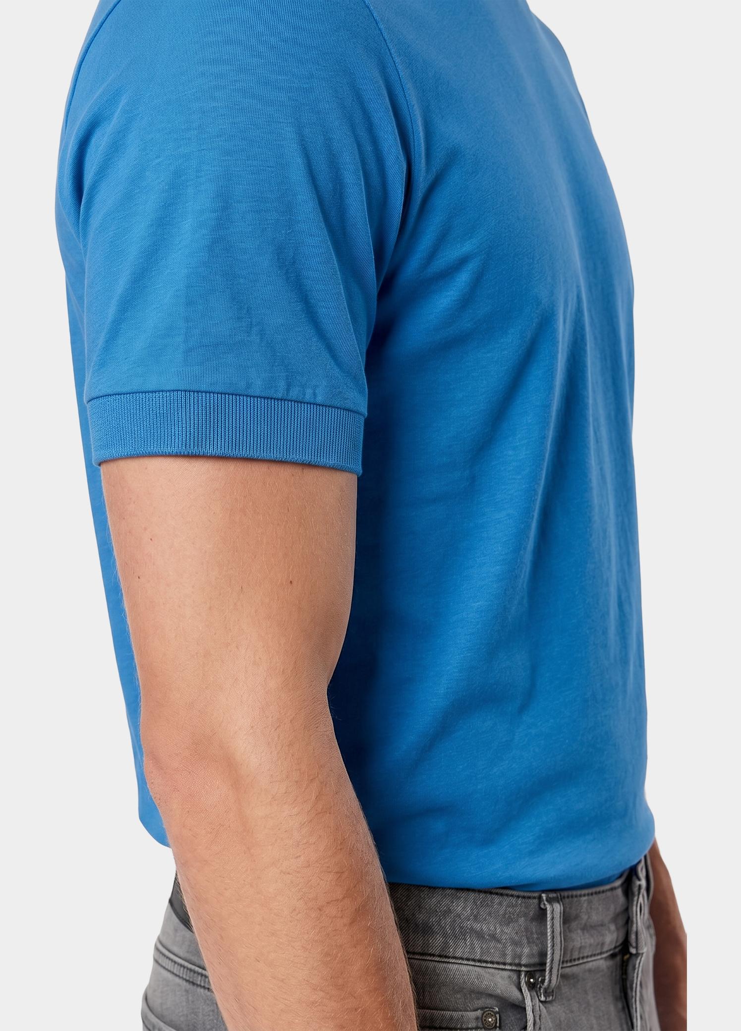 Scotland Blue T-shirt heren Blauw Parker T-shirt SPE25108PA33SB/268 jeans blue
