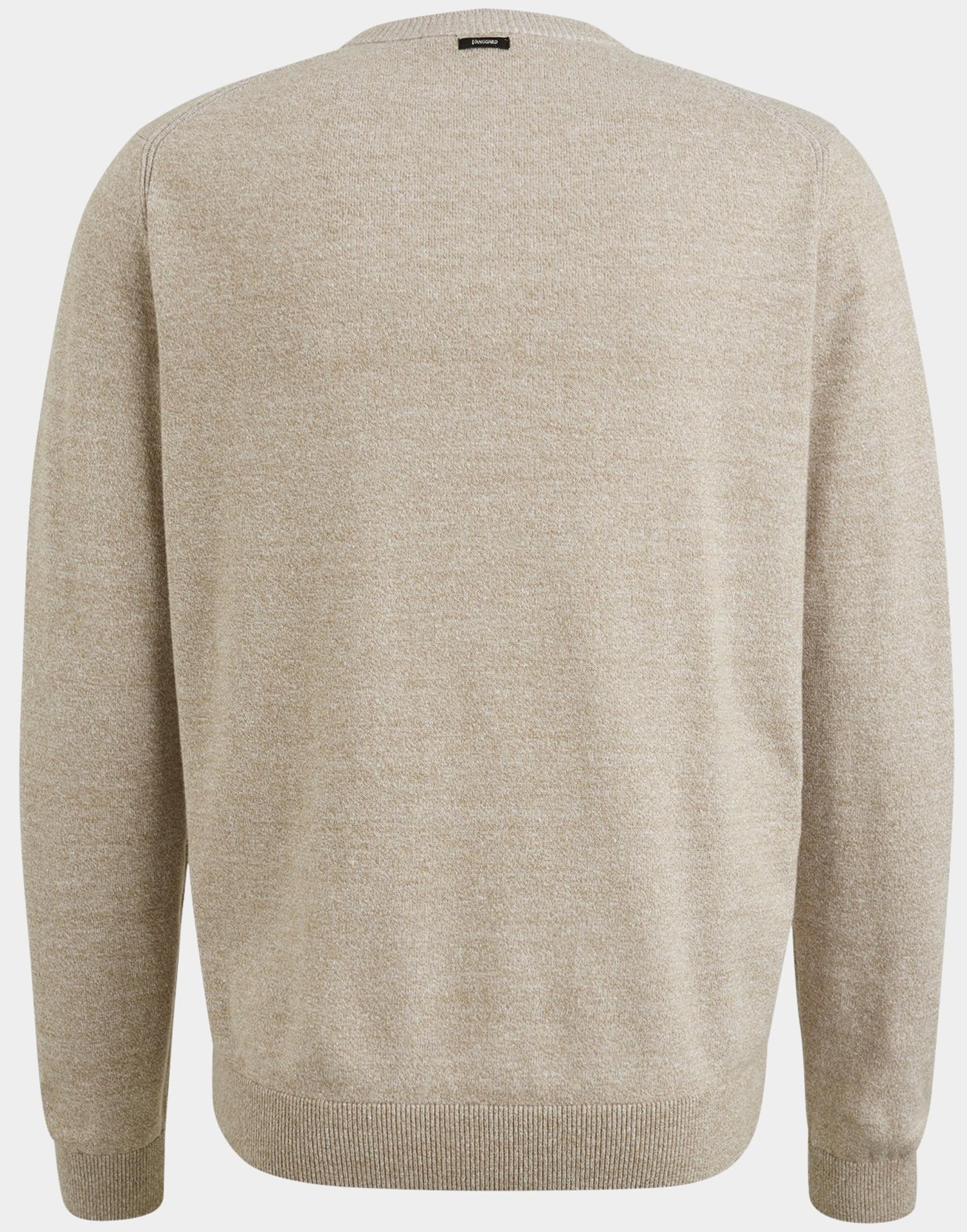 Vanguard Pullover Beige Crewneck cotton linen blend VKW2502301/8052