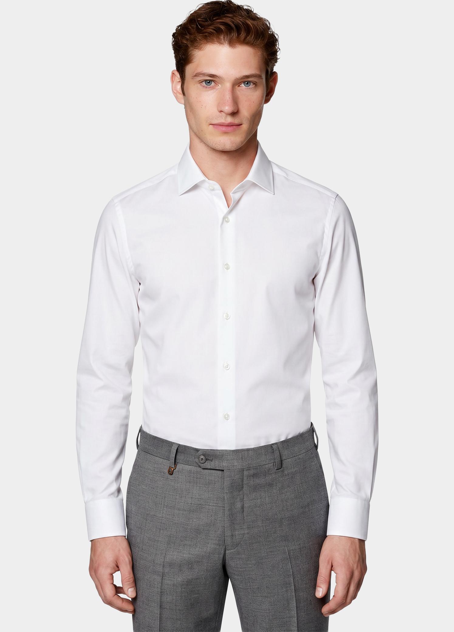 Venti Business hemd lange mouw Wit Kent Modern Fit 123963800/000
