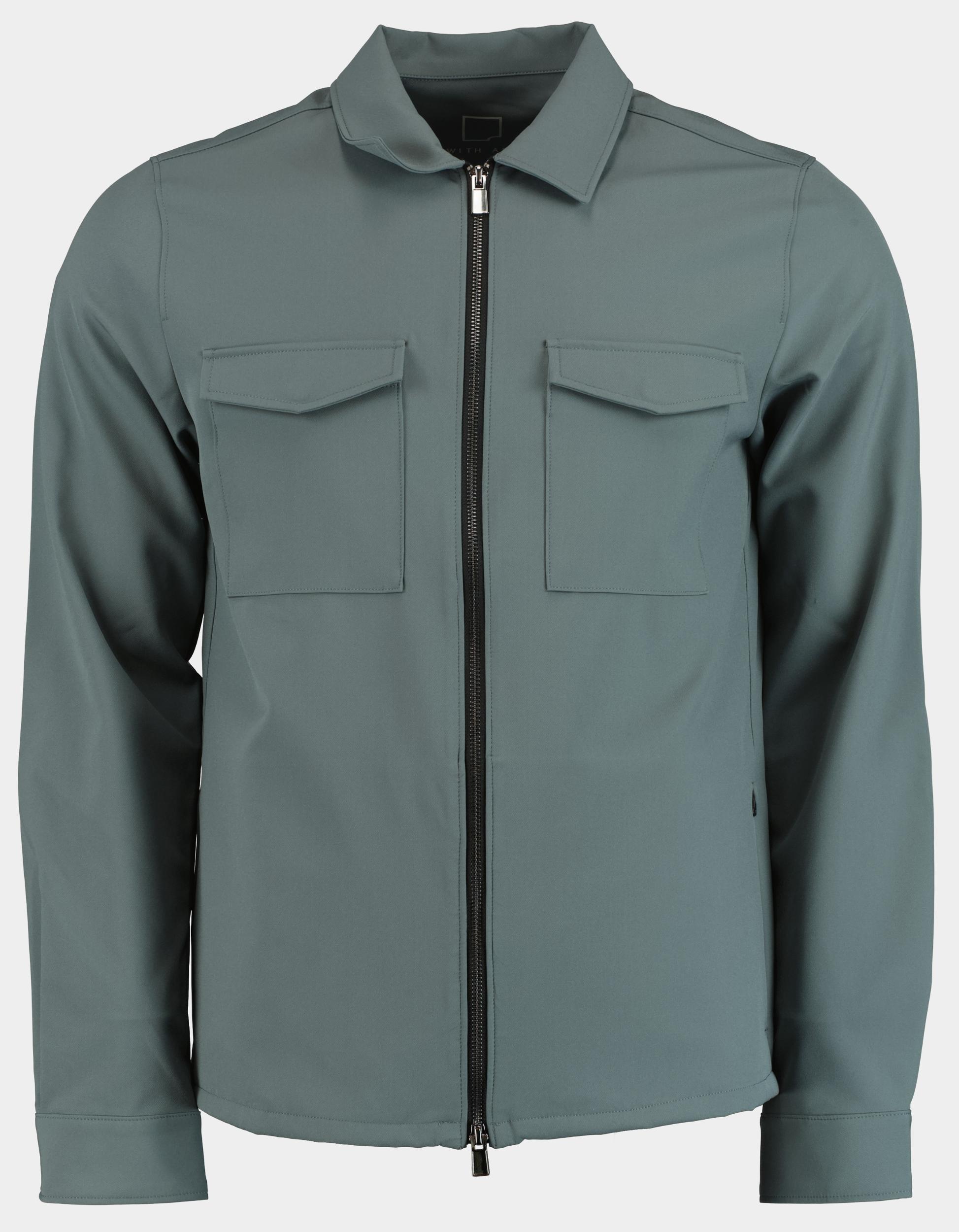 Born With Appetite Overshirt Groen Boed Shirtjacket 25114BO10/940 dark steel