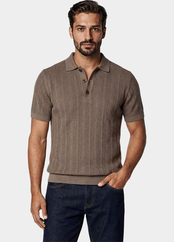 Innocente Polo heren Bruin  328/Coffee