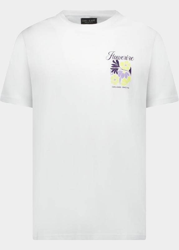 Cars Jeans T-shirt korte mouw Wit Ritzo 62371/23