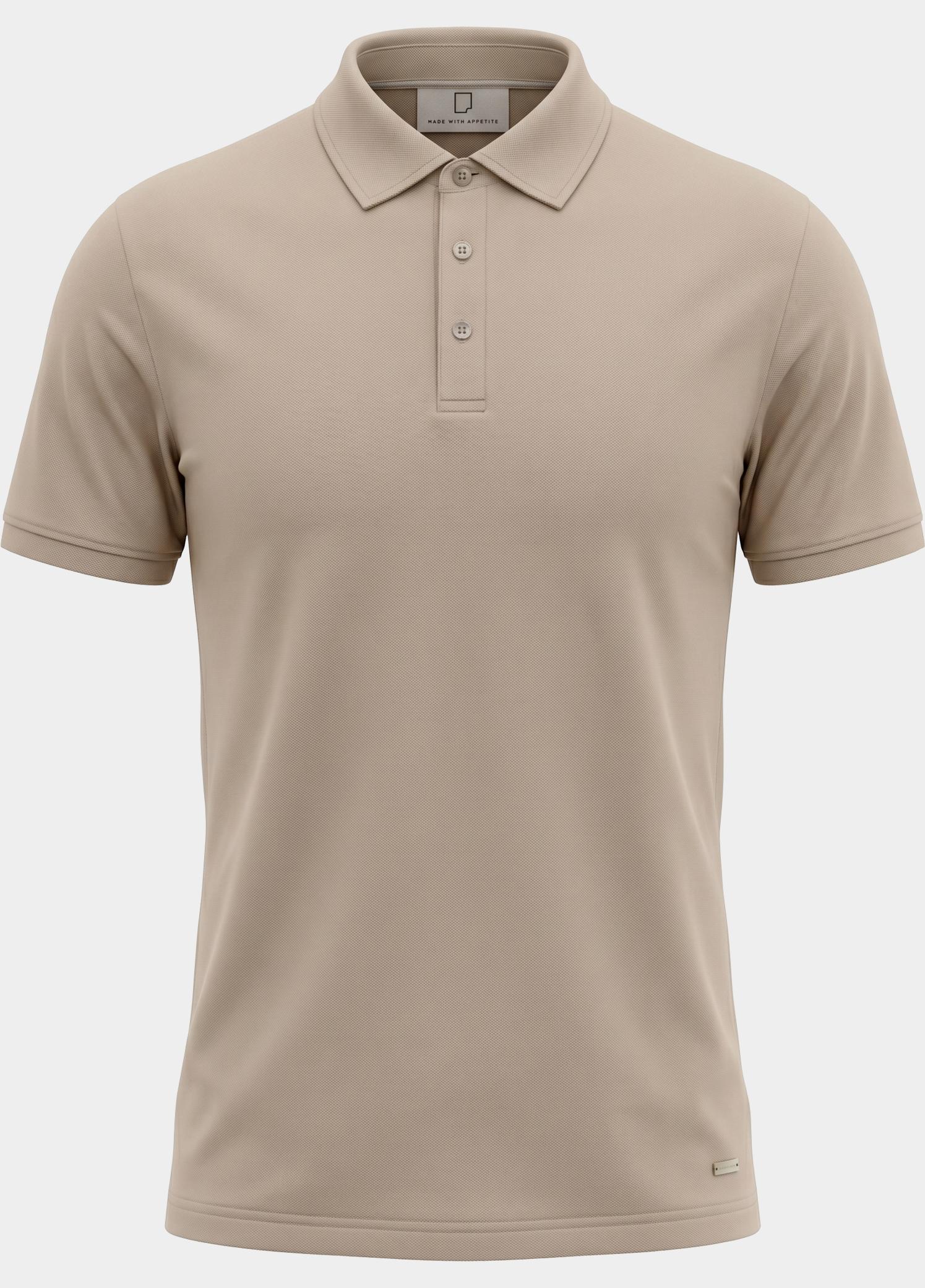 Born With Appetite Polo heren Beige Arto Polo BWA25108AR22/820 sand