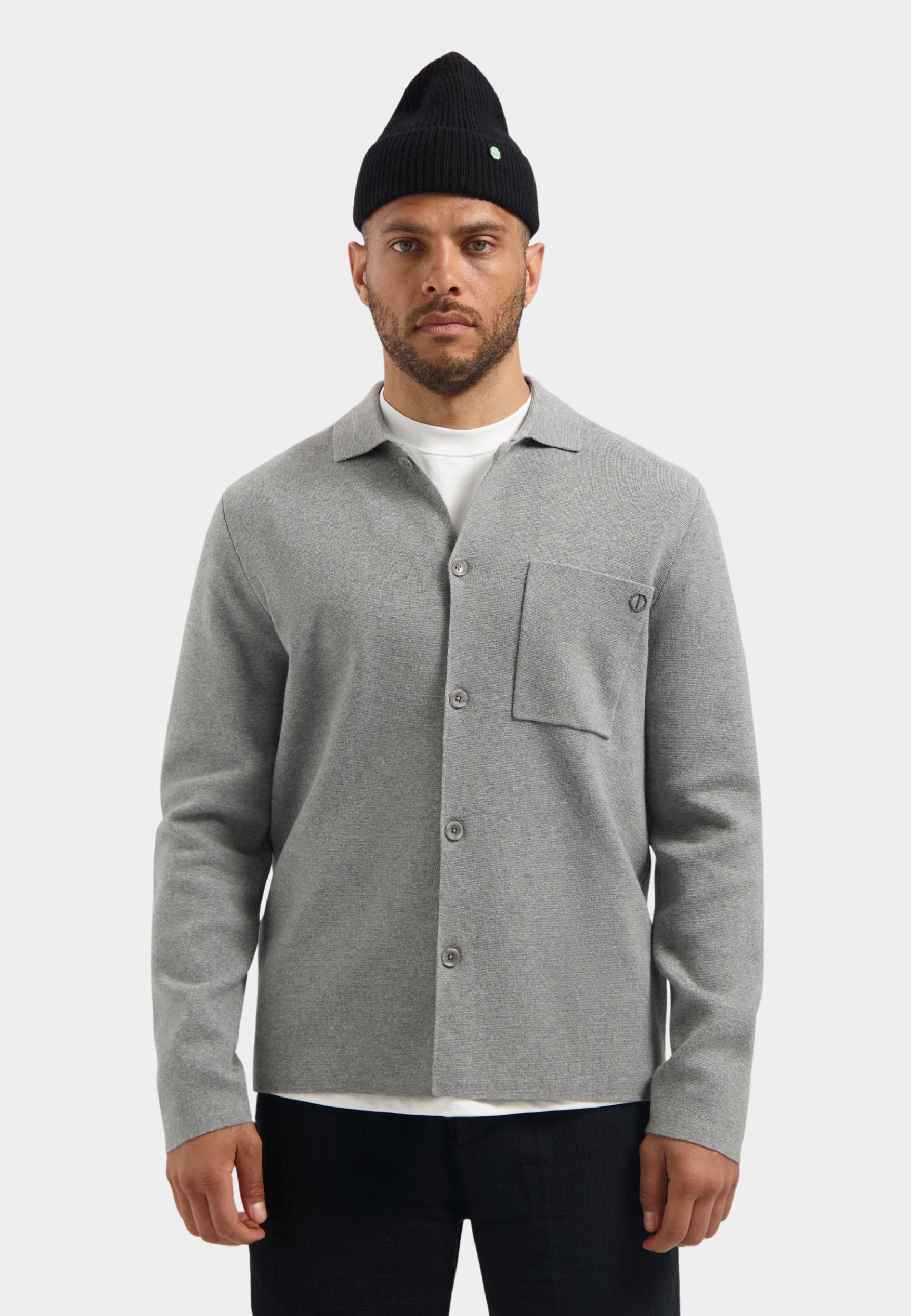 Dstrezzed Overshirt Grijs DS_Chev Knitted Shirt 405924/831