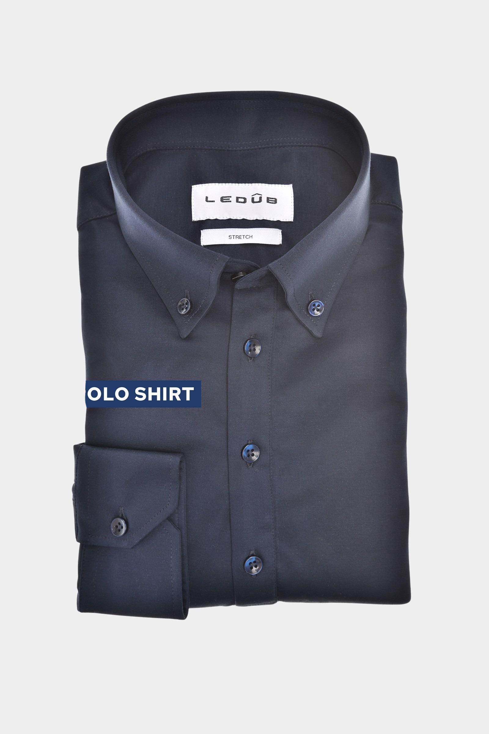 Ledub Polo lange mouw Blauw SFP5 0143231/180-000-000