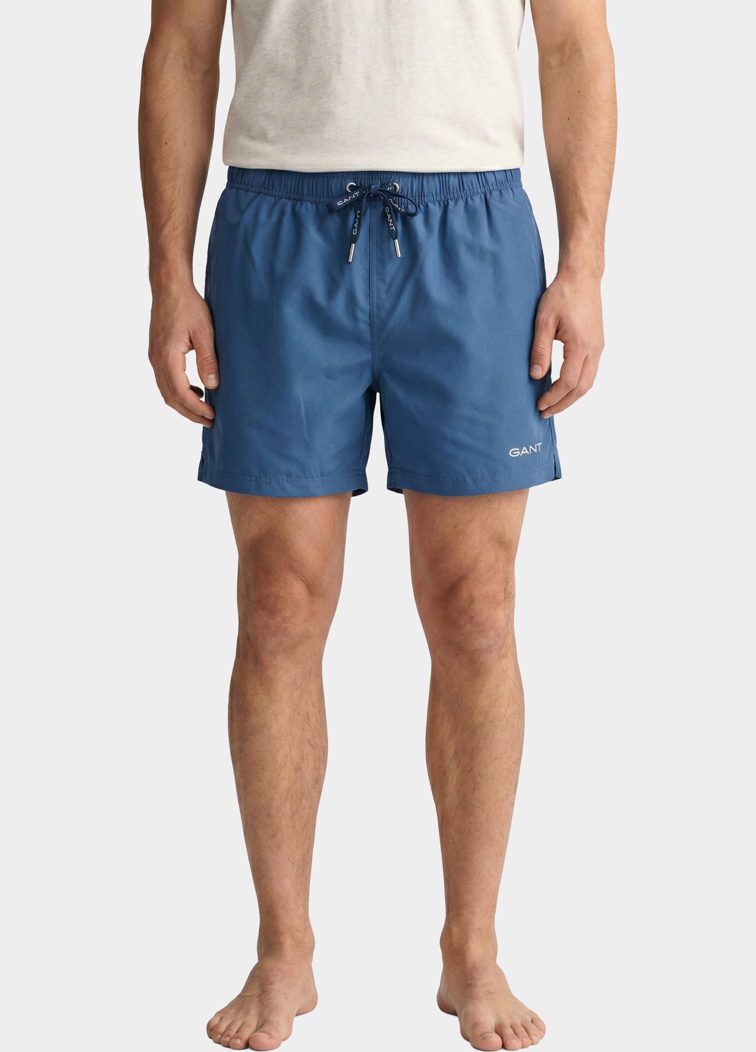 Gant Zwembroek Blauw Sneldrogende zwemshort met lo 920006500/442