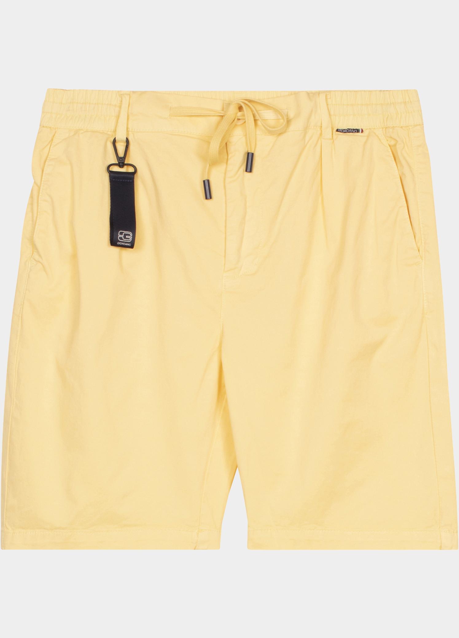 Giordano Korte Broek heren Geel Positano short Garment Dyed C 611110/21