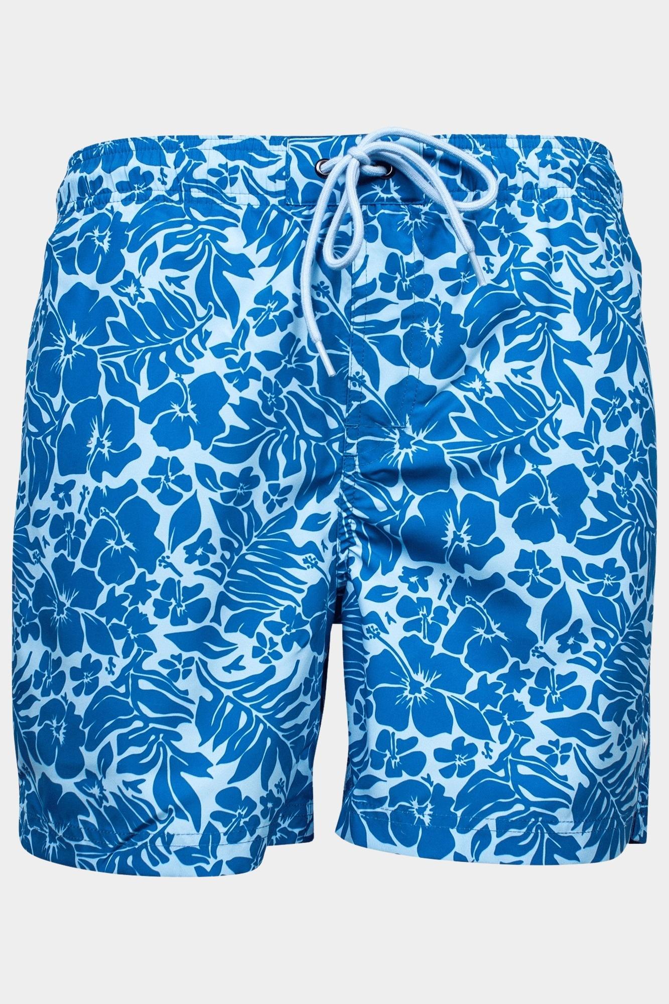 Baileys Zwembroek Blauw Swimshort allover printed "tr 411003/66