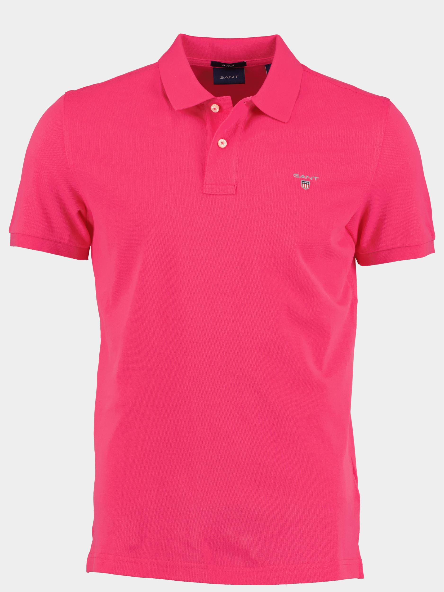 Gant Polo korte mouw Roze Original Pique SS Rugger 2201/675