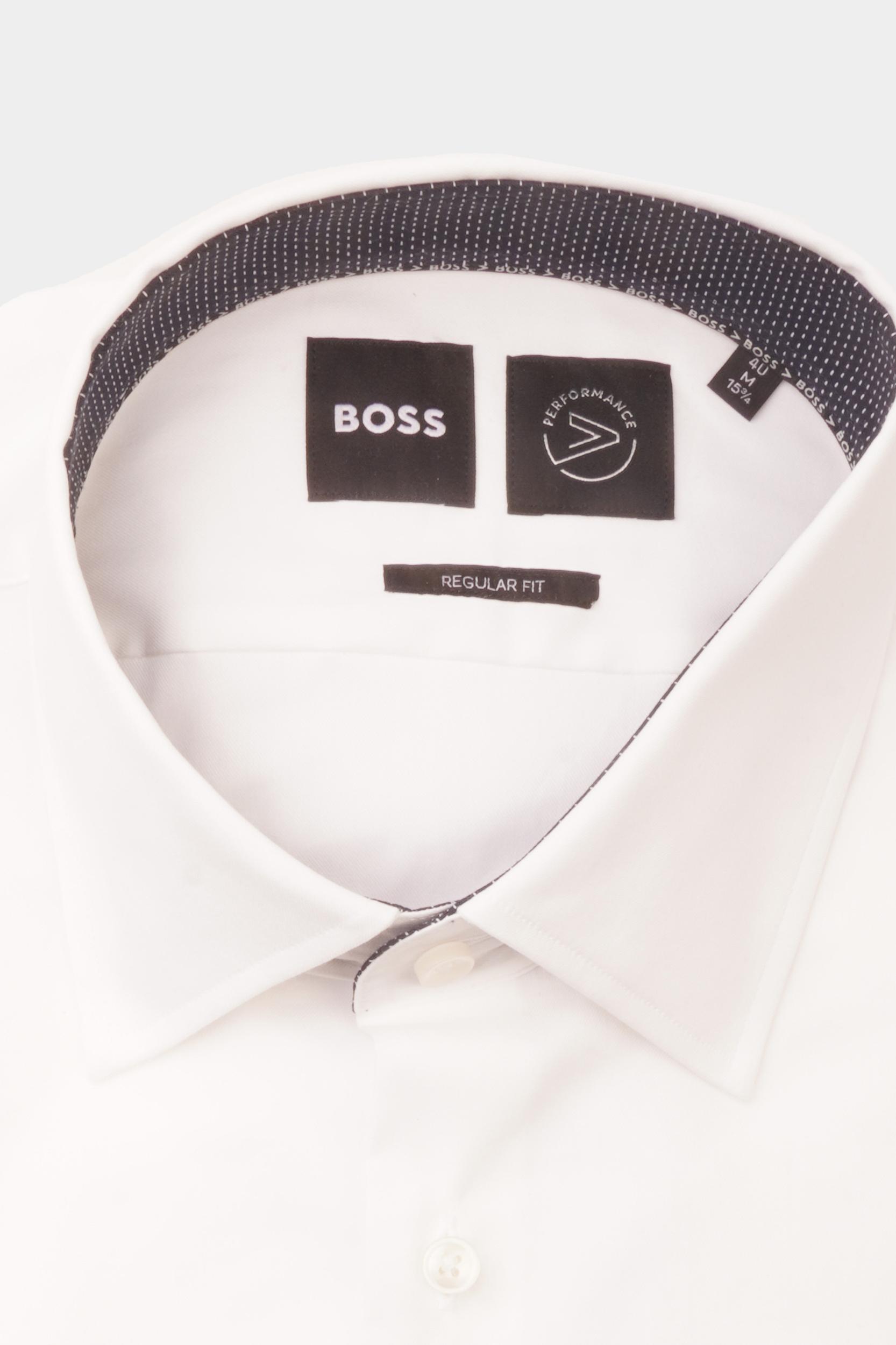 BOSS Black Business hemd lange mouw Wit P-JOE-kent-C3-214 10248772 01 50489923/100