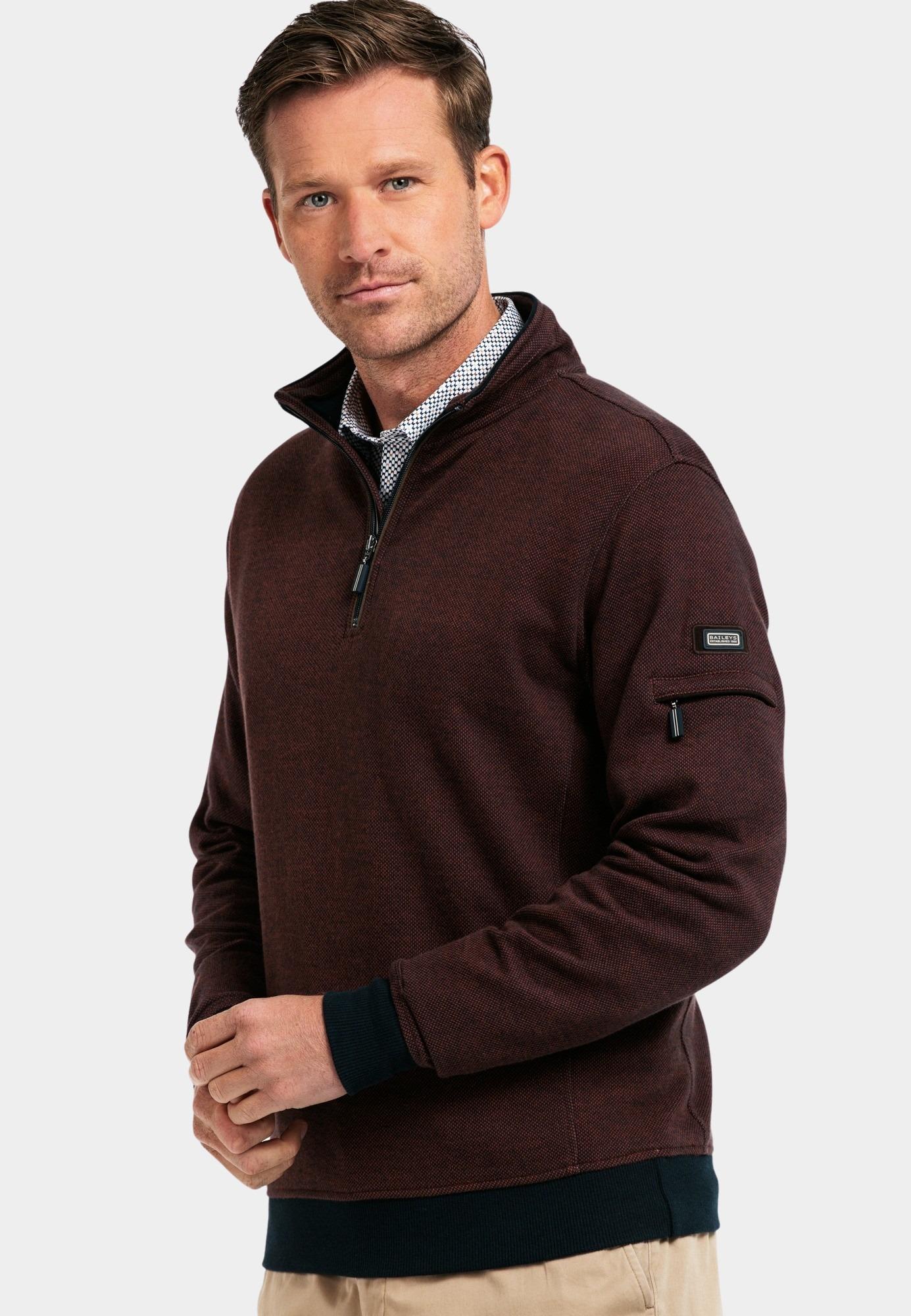 Baileys Half Zip Oranje Sweatshirt 1/2 Zip 423112/35