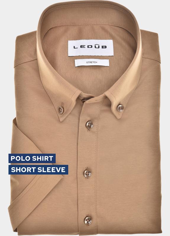 Ledub Polo korte mouw Bruin  0143456/645-000-000