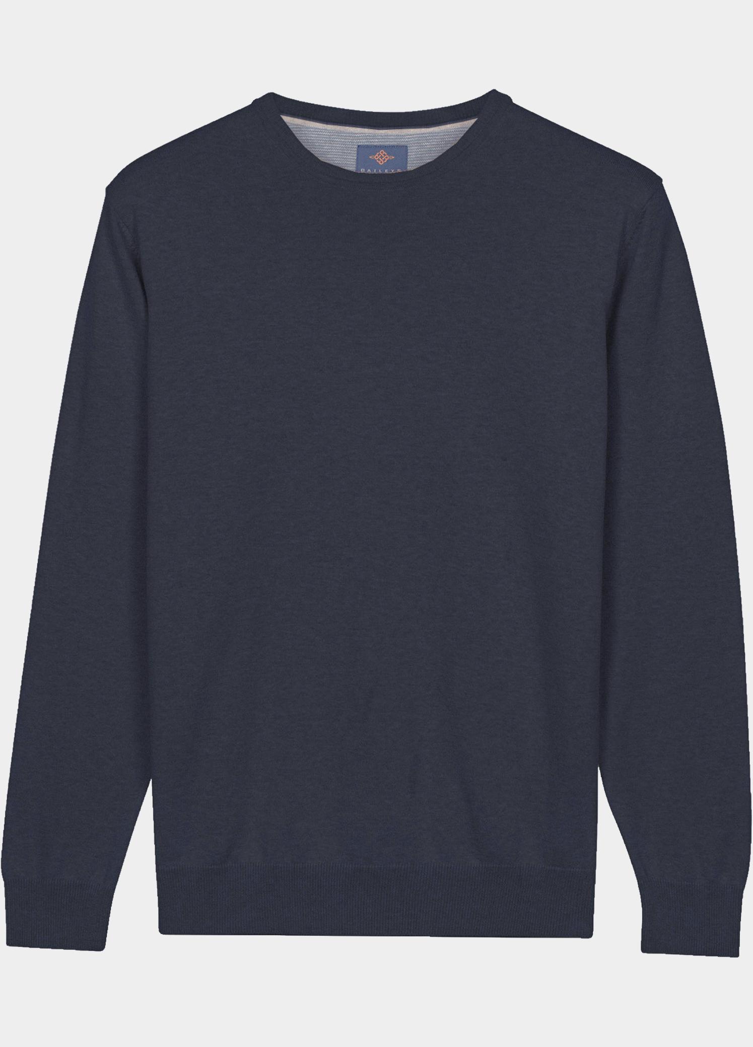 Baileys Pullover Blauw Crew Neck Pullover  with low NOS8200/60