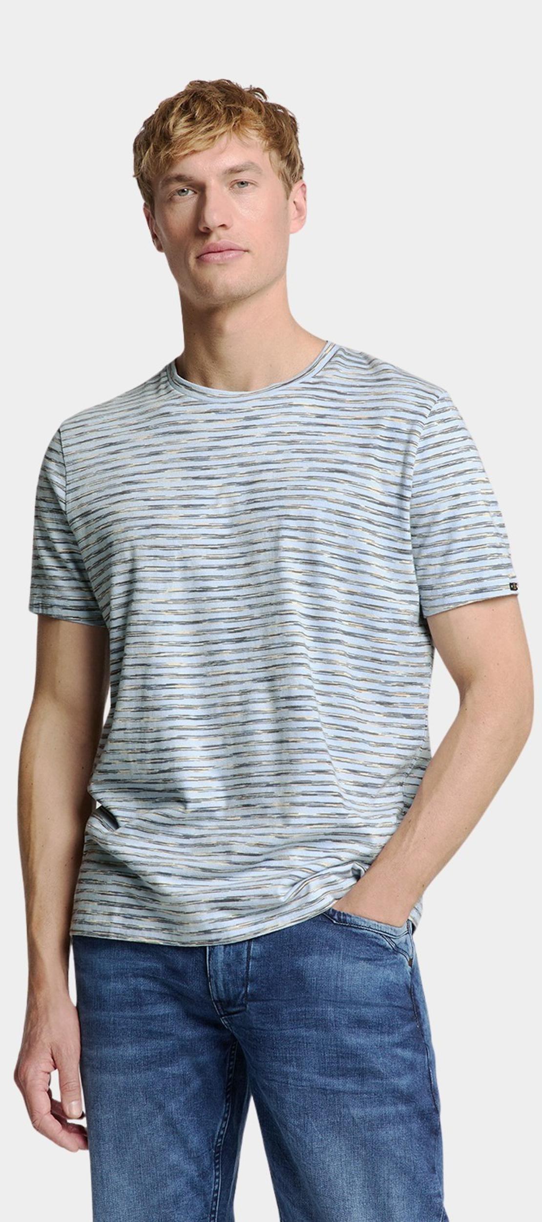 No Excess T-shirt korte mouw Blauw T-Shirt Crewneck Multi Colour 28340470/134