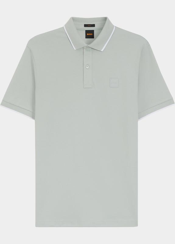 BOSS Orange Polo heren Grijs Passertip 10256683 01 50507699/043
