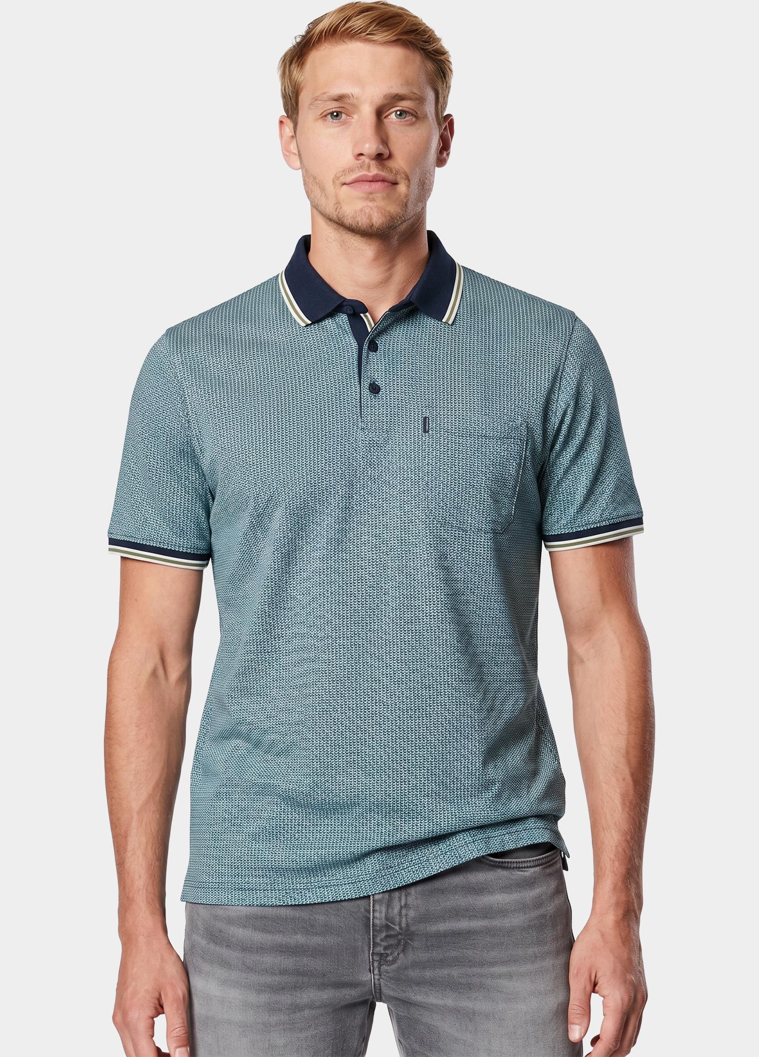 Casamoda Polo korte mouw Groen Polo 126320131/303