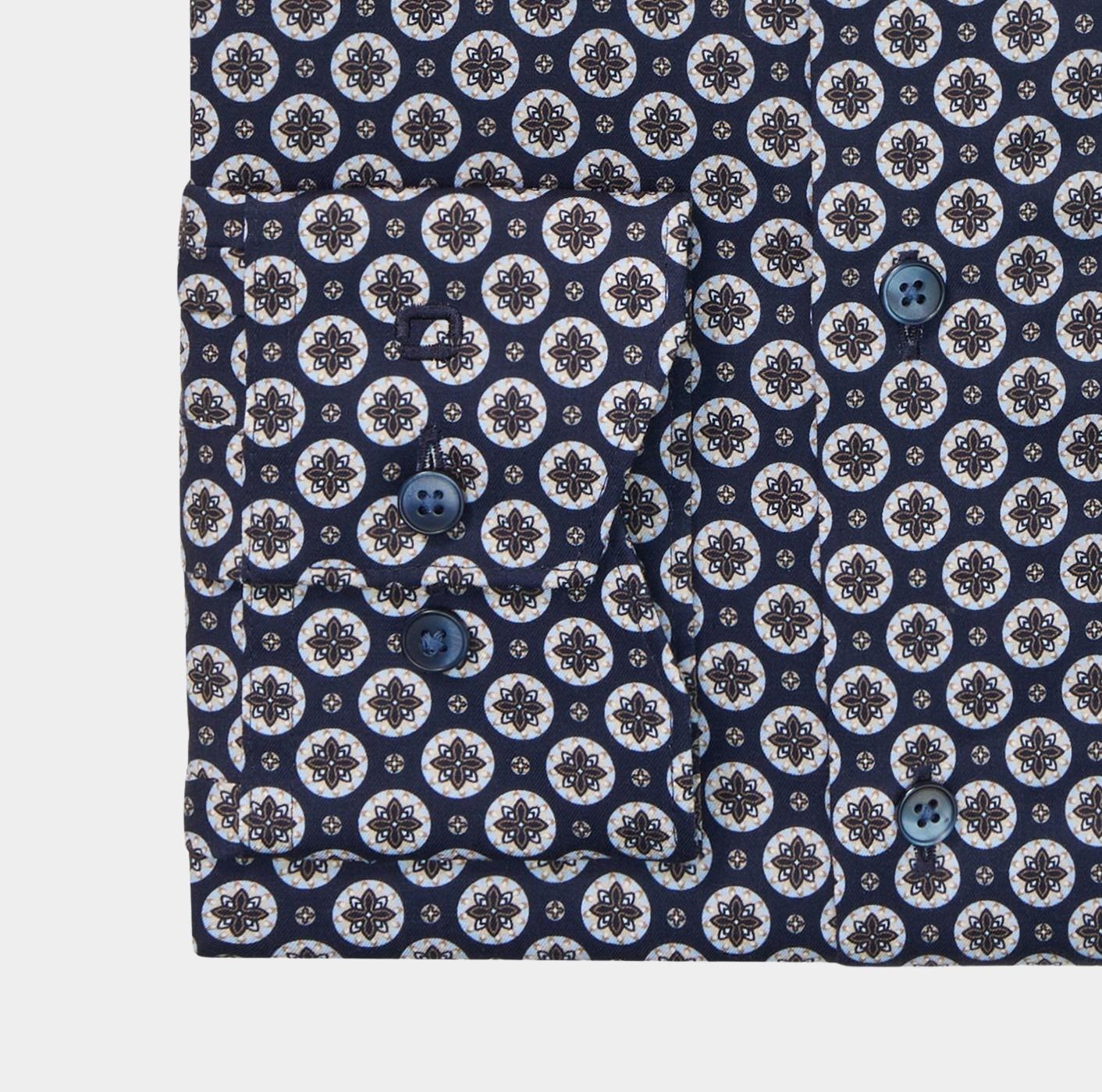 Olymp Business hemd lange mouw Blauw Luxor 131484/18