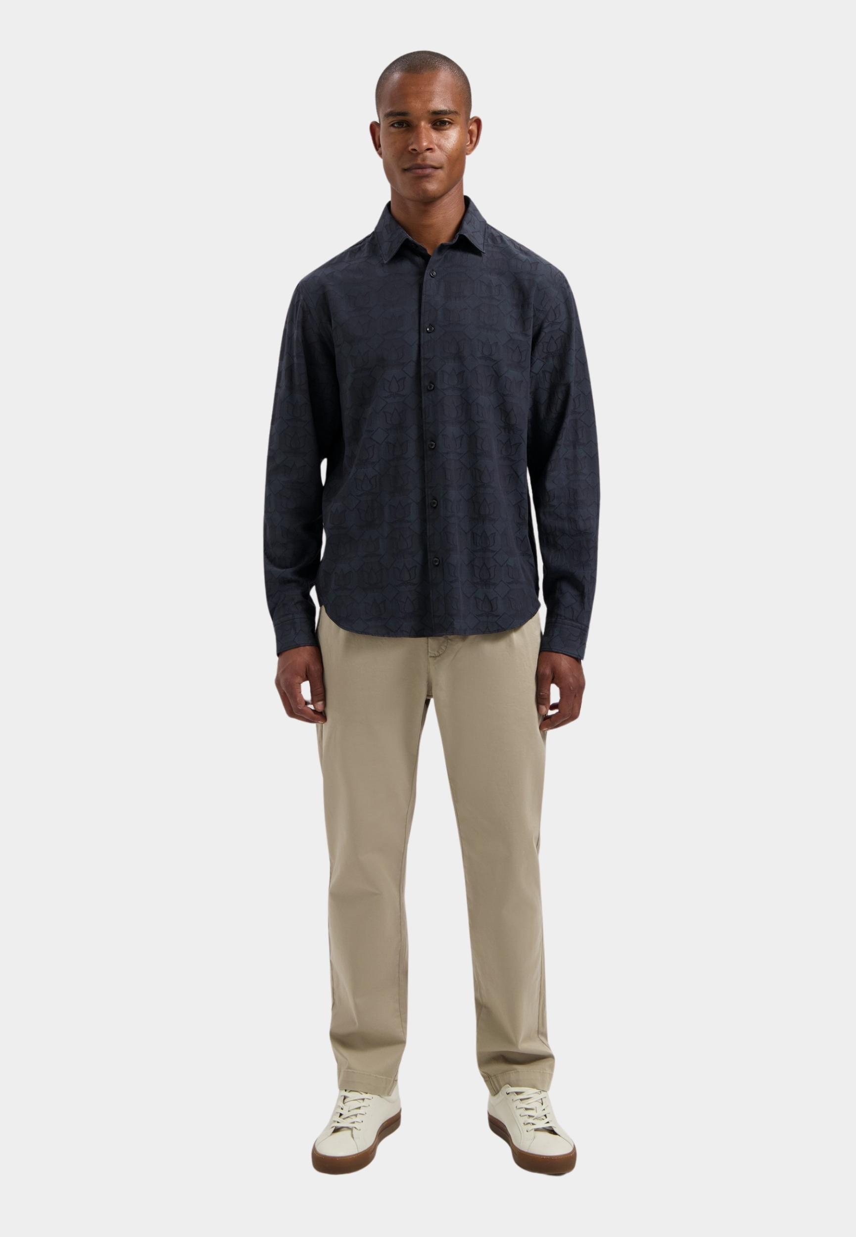 Dstrezzed Casual hemd lange mouw Zwart DS_Felix Shirt 303966/999