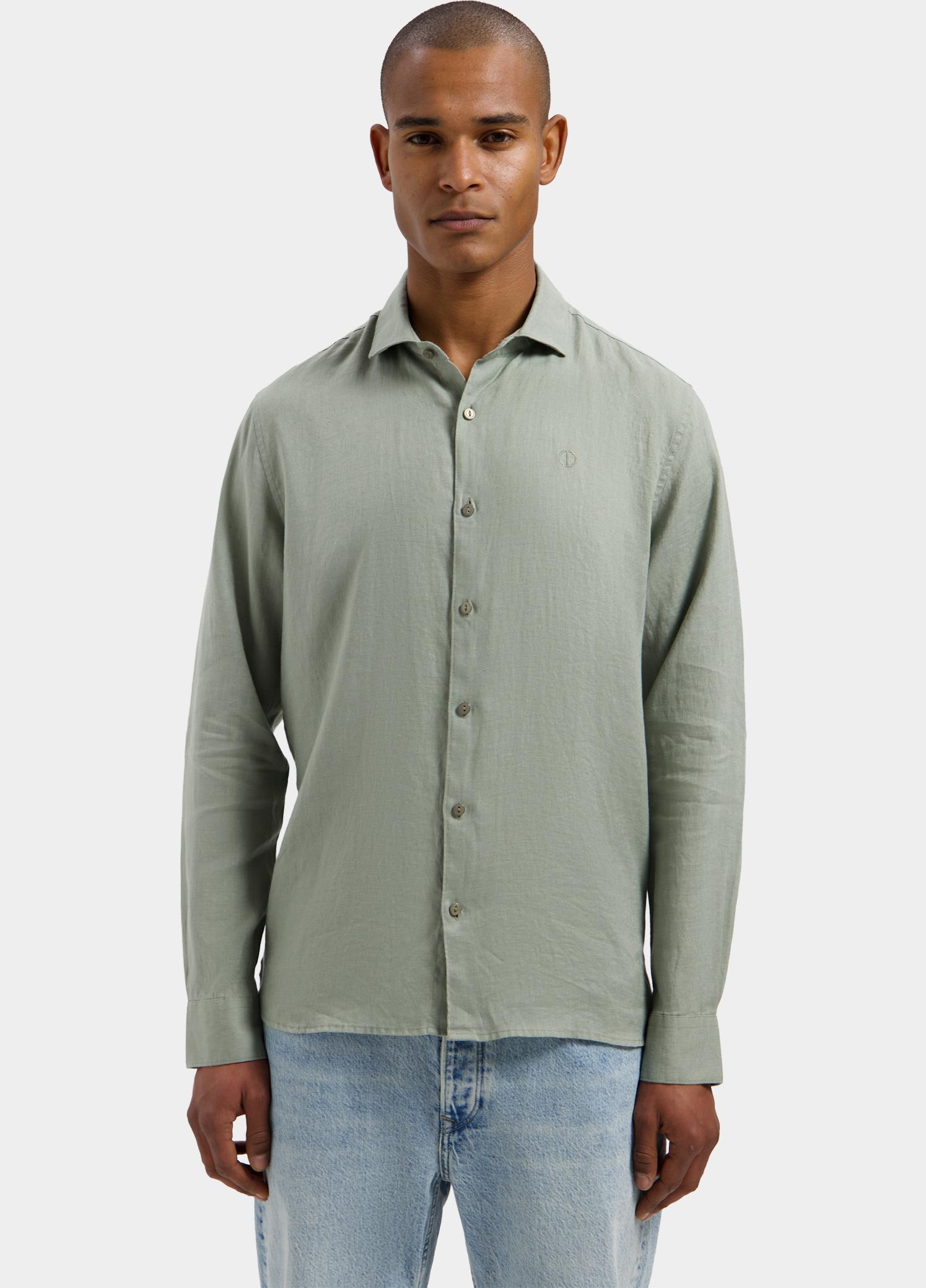 Dstrezzed overhemd korte mouw heren Groen Jagger Shirt 303710/564