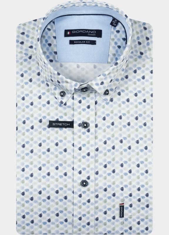 Giordano Overhemd heren Groen Ivy Long Sleeve Button Down S 617028/70