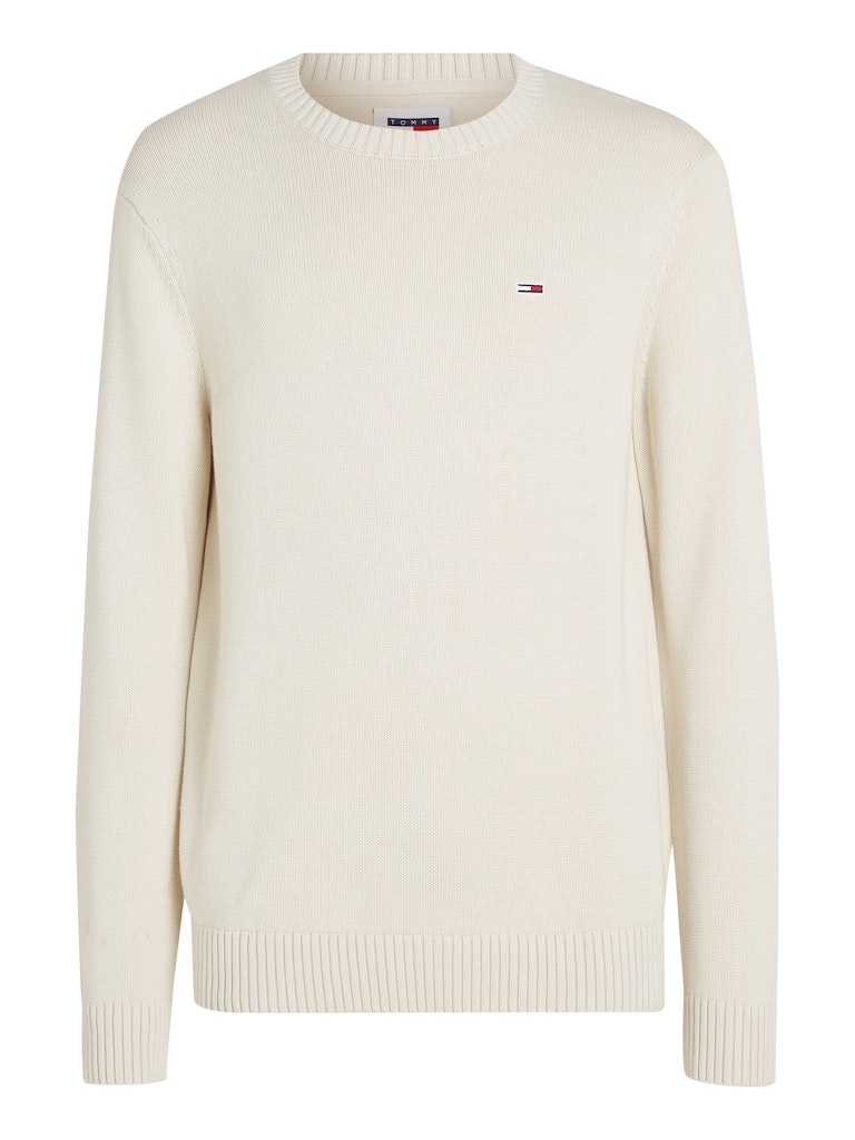 Tommy Jeans Sweater Beige TJM Slim Essentls C-Neck Sweat DM0DM18370/ACG