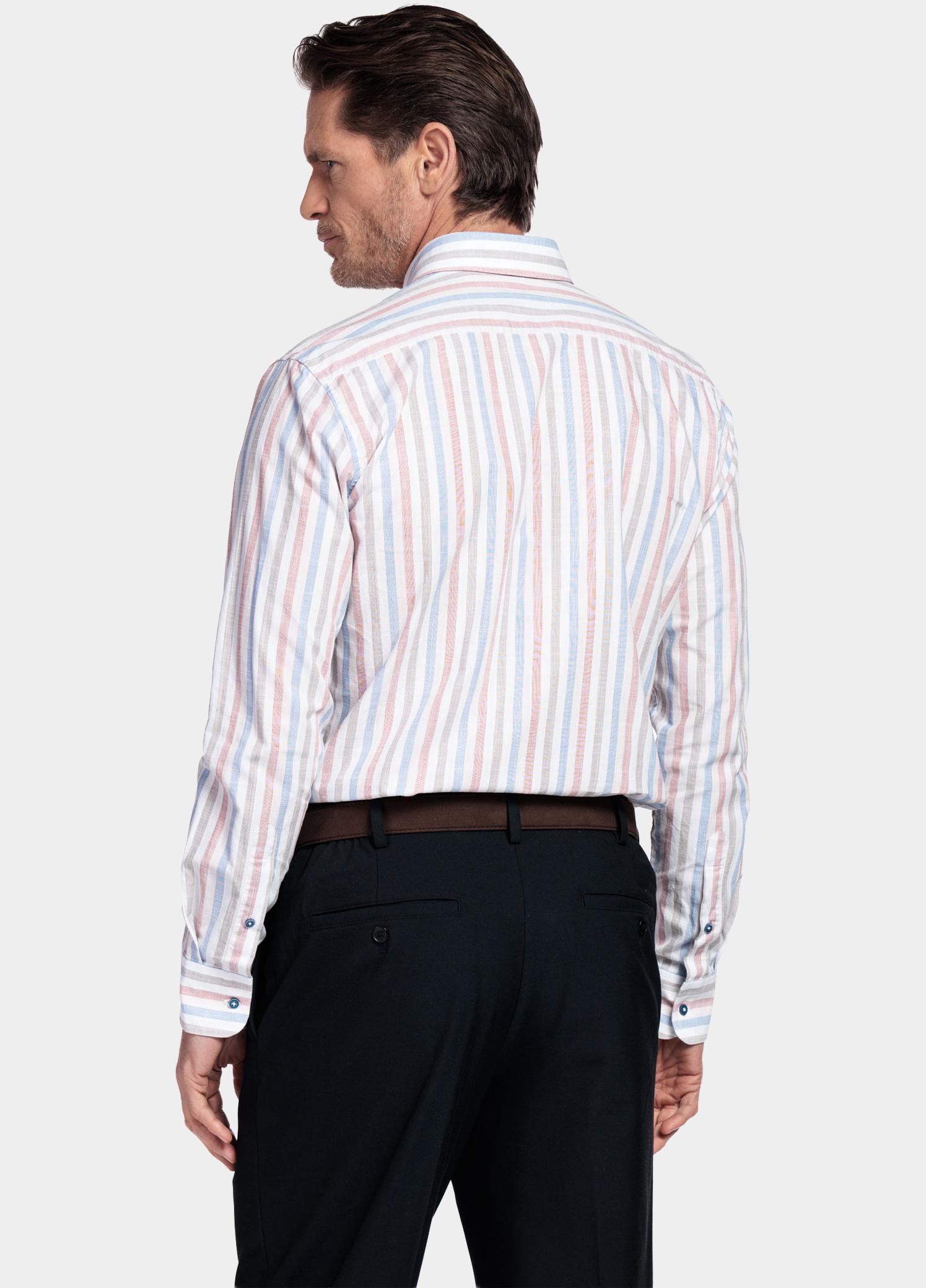 Giordano Overhemd heren Roze Ivy Long Sleeve Button Down F 617140/31