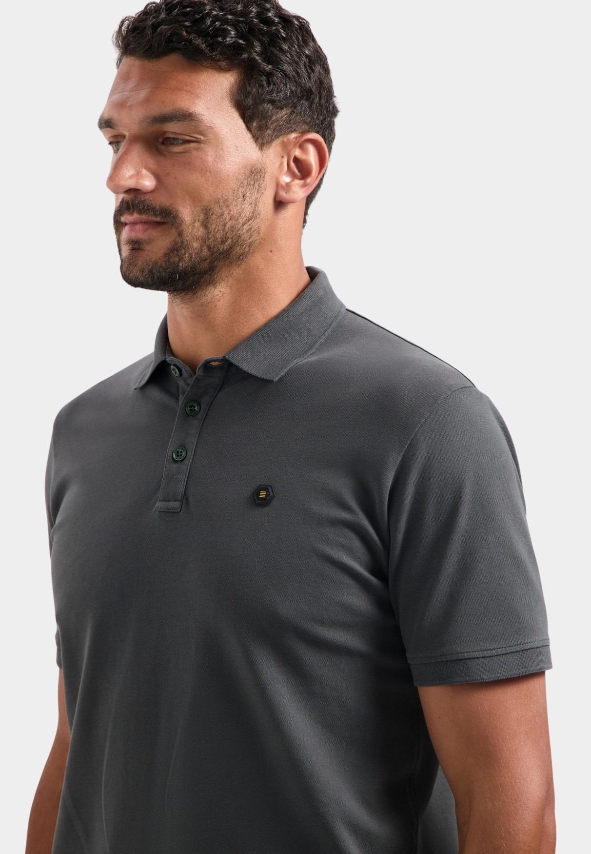 No Excess Polo korte mouw Grijs Polo Pique Garment Dyed N3801/124