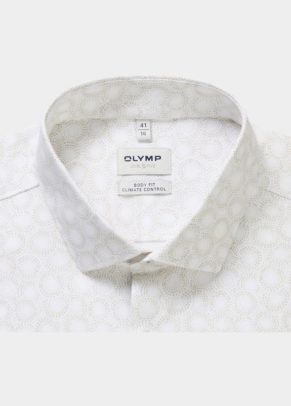 Olymp Business hemd lange mouw Beige 209014-Hemden 209014/22