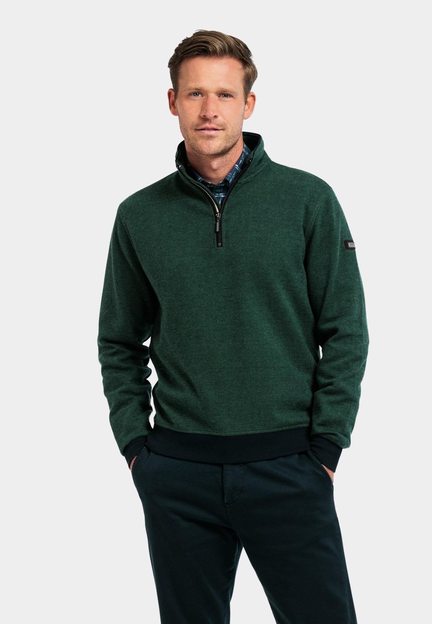 Baileys Half Zip Groen Sweatshirt 1/2 Zip 423112/70
