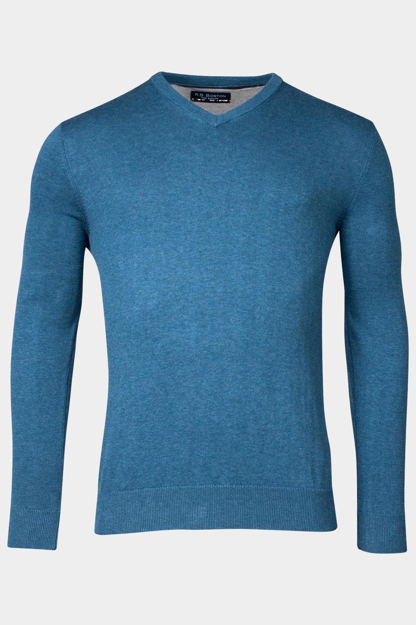 Baileys Pullover Blauw V-Hals Pullover  12gg single 328100/655