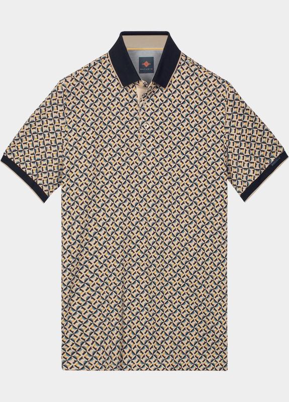 Baileys Polo heren Multi Poloshirt 2-tone Pique, Print 615230/22
