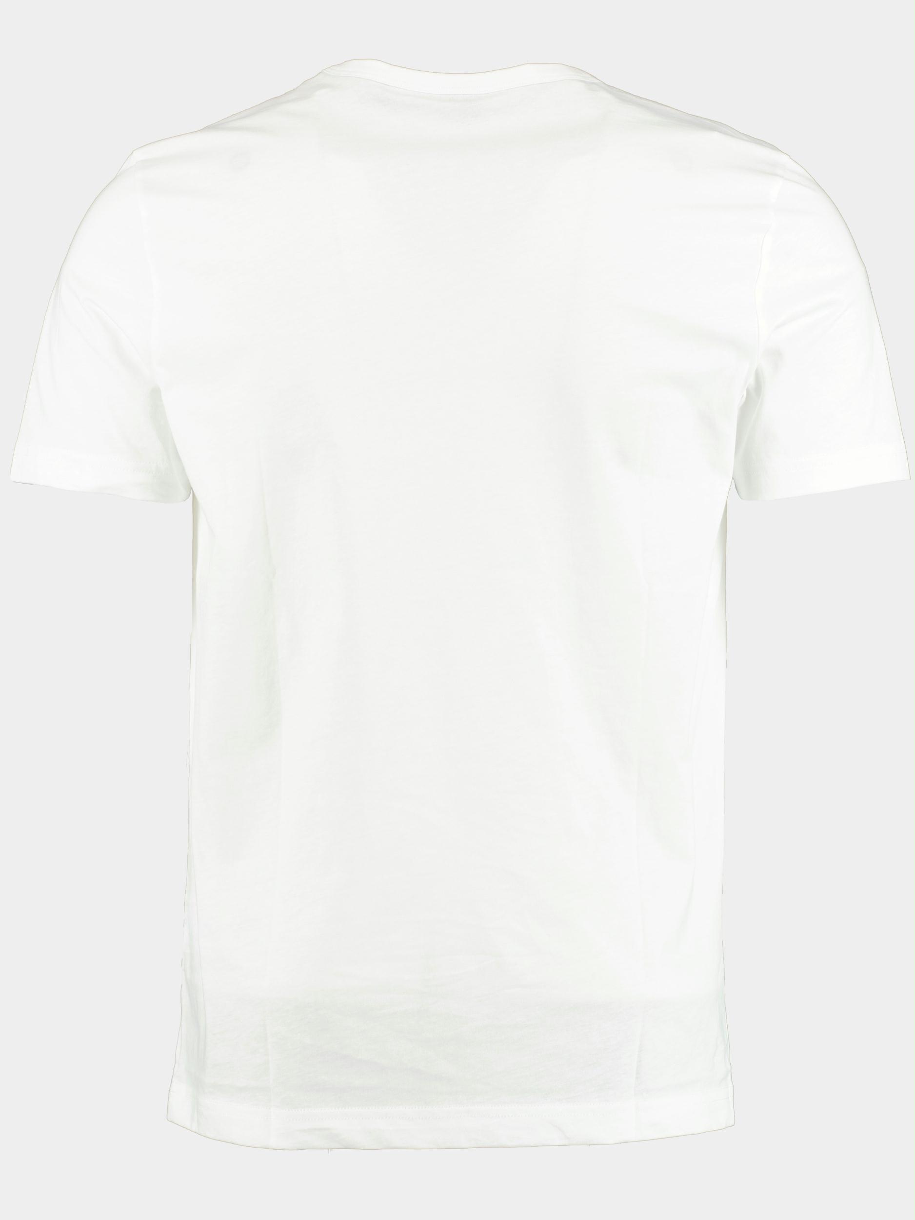 BOSS Green T-shirt korte mouw Wit Tee Curved 10241647 01 50469062/100