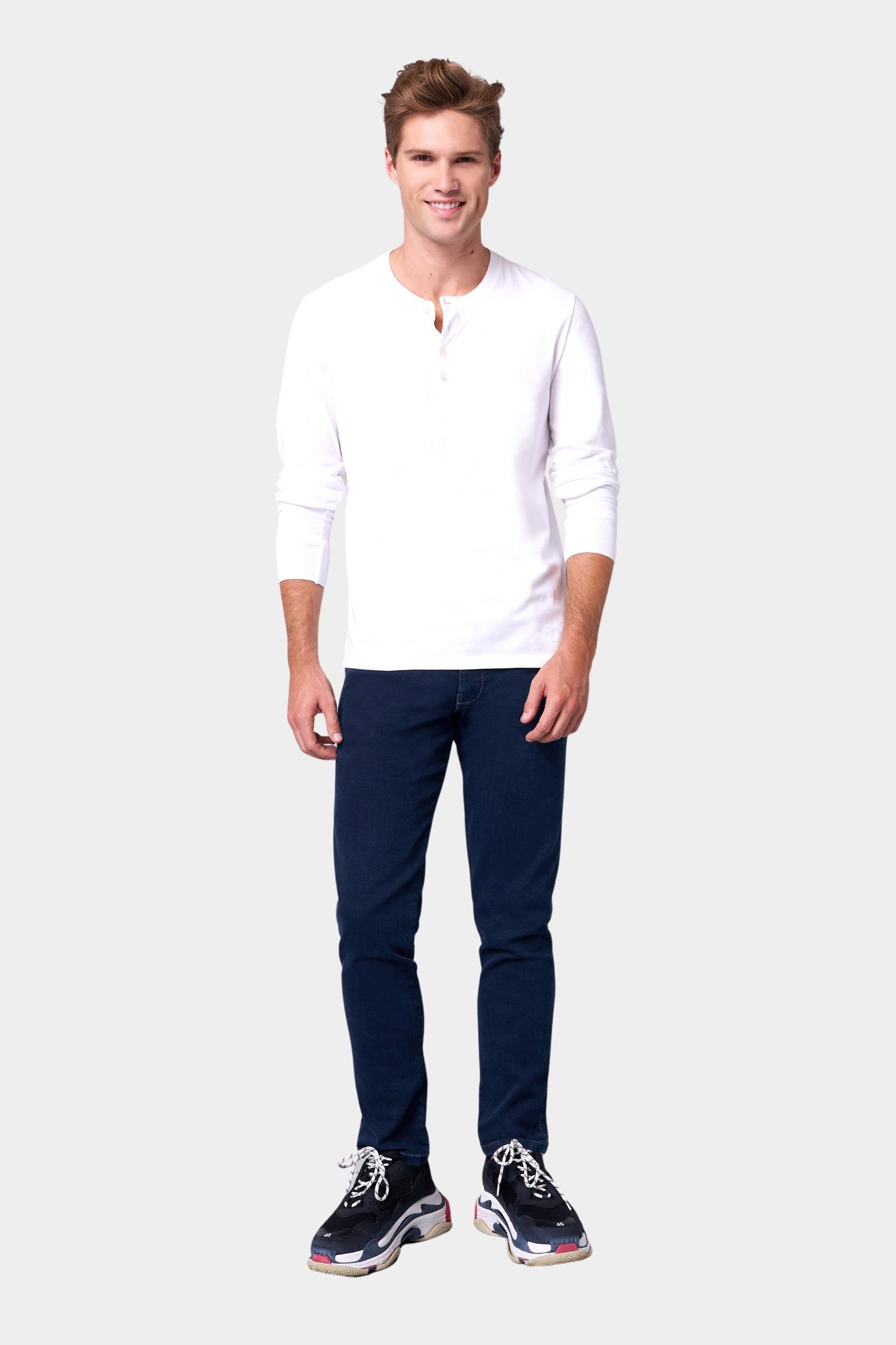 Meyer Flatfront Jeans Blauw SLIM Art.9-6288 3619628800/19