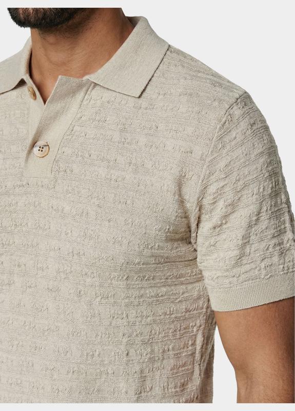 Bos Polo heren Beige  324/8005 beige