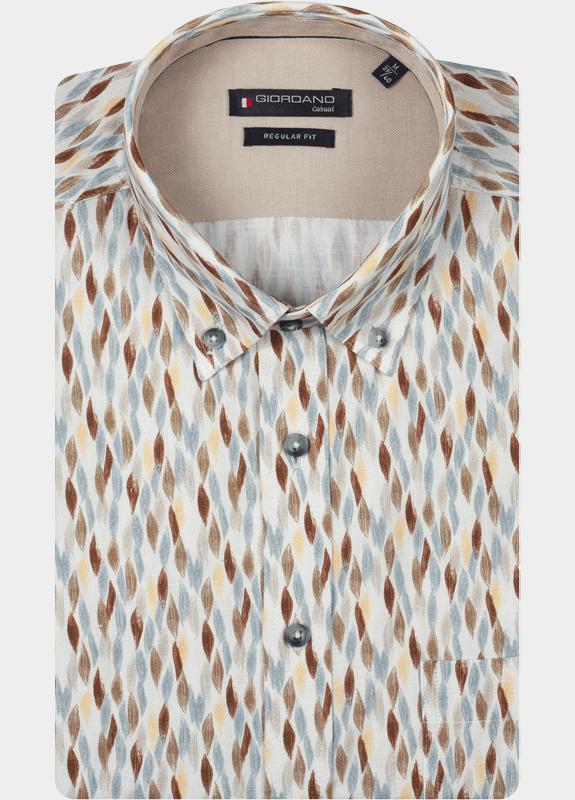 Giordano Overhemd heren Geel Ivy Long Sleeve Button Down L 617073/20