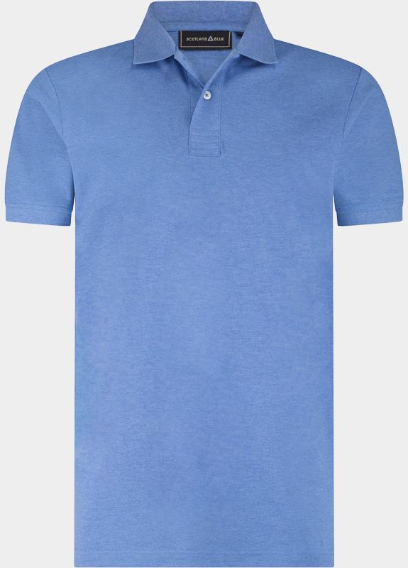Scotland Blue Polo heren Blauw Fang Polo SPE26108FA63SB/4006