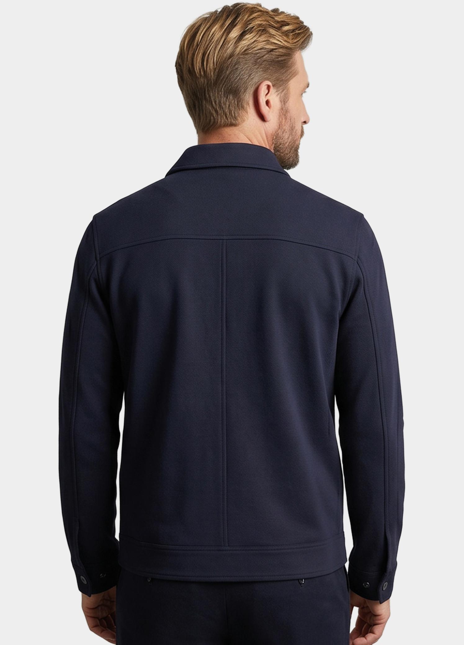 Giordano Overshirt Blauw Carissio Full  Zip Overshirt 612801/60