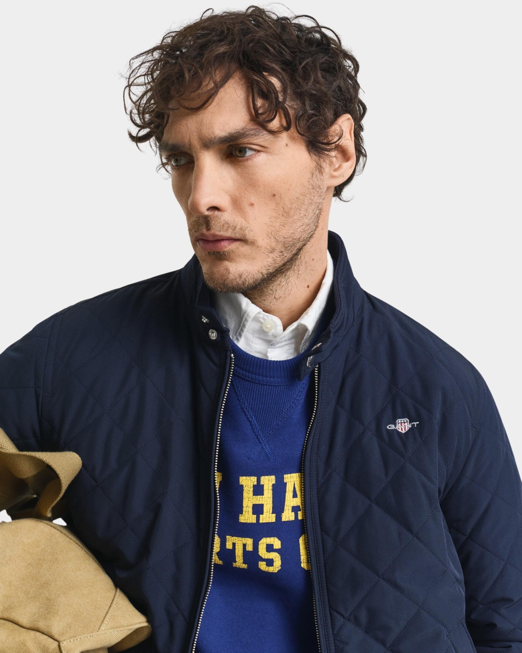 Gant Zomerjack Blauw quilted windcheater 7006340/433