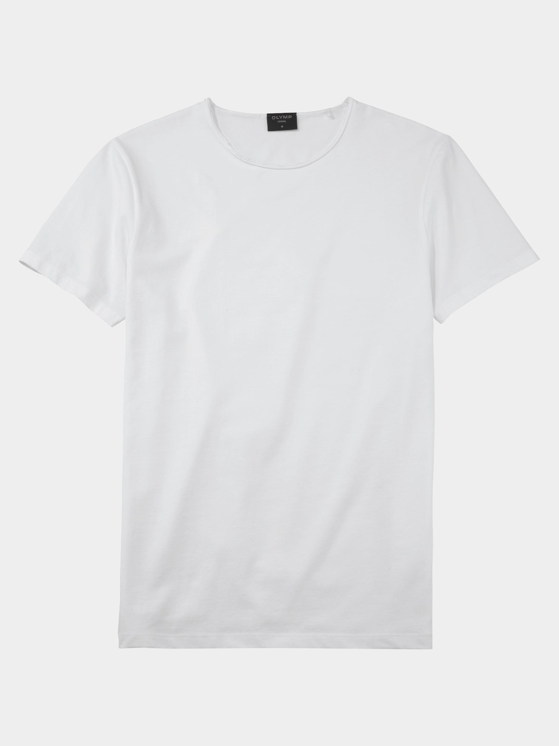 Olymp T-shirt korte mouw Wit T-Shirt CO/EL 560172/00