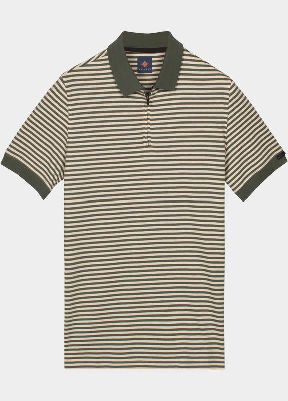 Baileys Polo heren Groen Poloshirt y/d stripe 615203/73